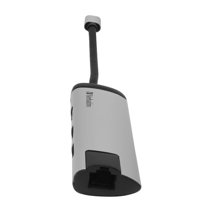 Verbatim USB-C Multiport Hub USB 3.1 Gen1/USB 3.0 x2/HDMI/RJ45 (тъмнейл - 4)