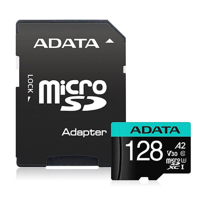 ADATA 128GB MicroSDXC UHS-I U3 V30S (with adapter) ID 74123 на супер цена от GT Computers ADATA 128GB MicroSDXC UHS-I U3 V30S (with adapter) ID 74123 на супер цена