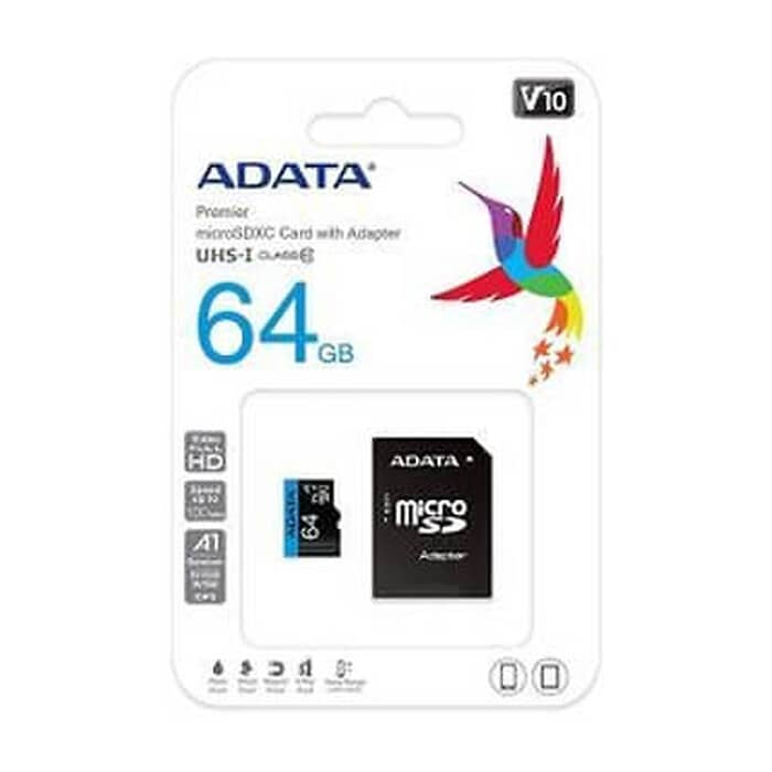 ADATA 64GB MicroSDXC UHS-I CLASS 10 (with adapter) ID 74128 (тъмнейл - 2)