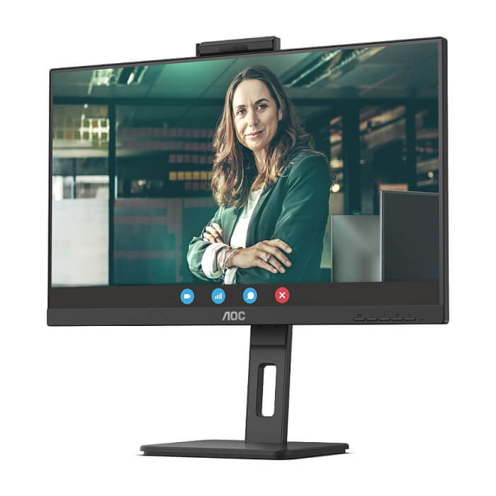 AOC Q27P3CW, 27" IPS WLED, 2560x1440@75Hz, 4ms GtG, 350cd/m2, 1000:1, DCR 20M:1, AdaptiveSync, FlickerFree, Low Blue Light, 5Wx2, Tilt, Height Adjust, Pivot, Swivel, 2xHDMI, DP, USB hub ID 65377 (тъмнейл - 2)