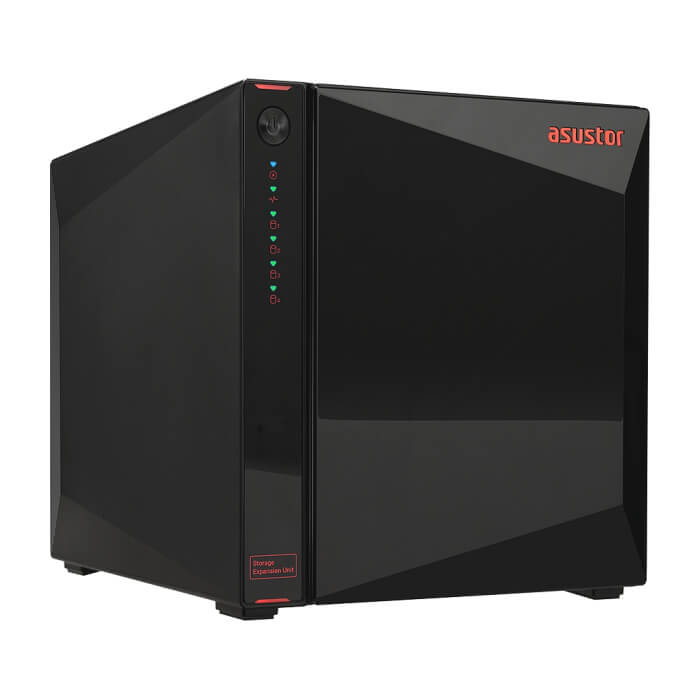 Asustor AS5004U, USB Expansion Unit , Asustor Xpanstor 4 AS5004U 4 Bay NAS Storage Capacity Expander, 4 x SATA3 6Gb/s; 3.5"/2.5" HDD/SSD, 1 x Type C, Black (тъмнейл - 2)