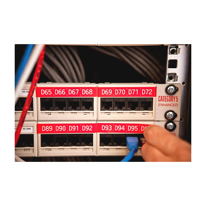 Brother TZe-435 Tape White on Red, Laminated, 12mm, 8m ID 70734 (тъмнейл - 2)