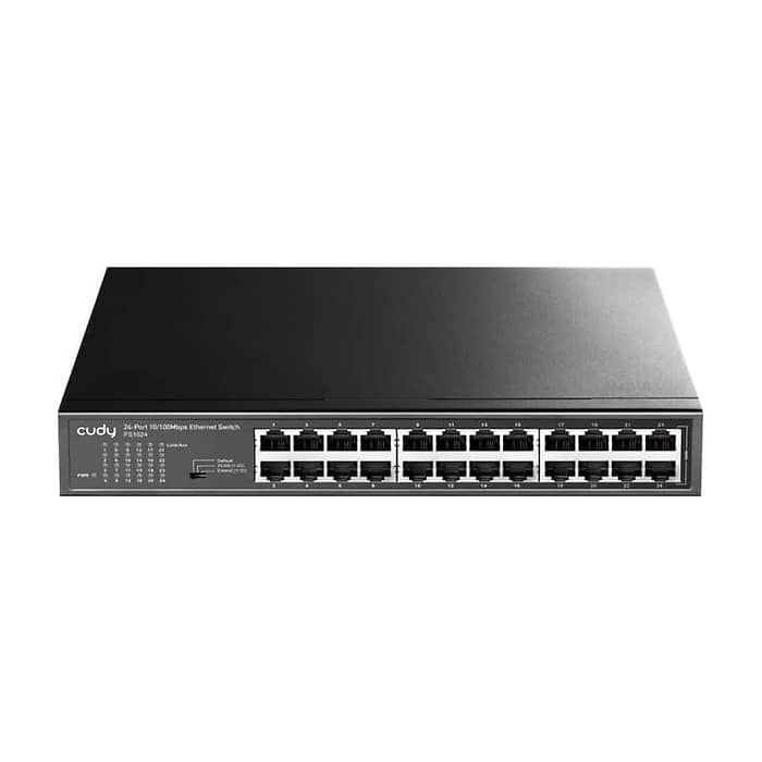 Cudy FS1024 24-Port 10/100 Mbps Metal Switch, 24 10/100 Mbps RJ45 Ports, Rack-mountable Steel Case на супер цена от GT Computers Cudy FS1024 24-Port 10/100 Mbps Metal Switch, 24 10/100 Mbps RJ45 Ports, Rack-mountable Steel Case на супер цена