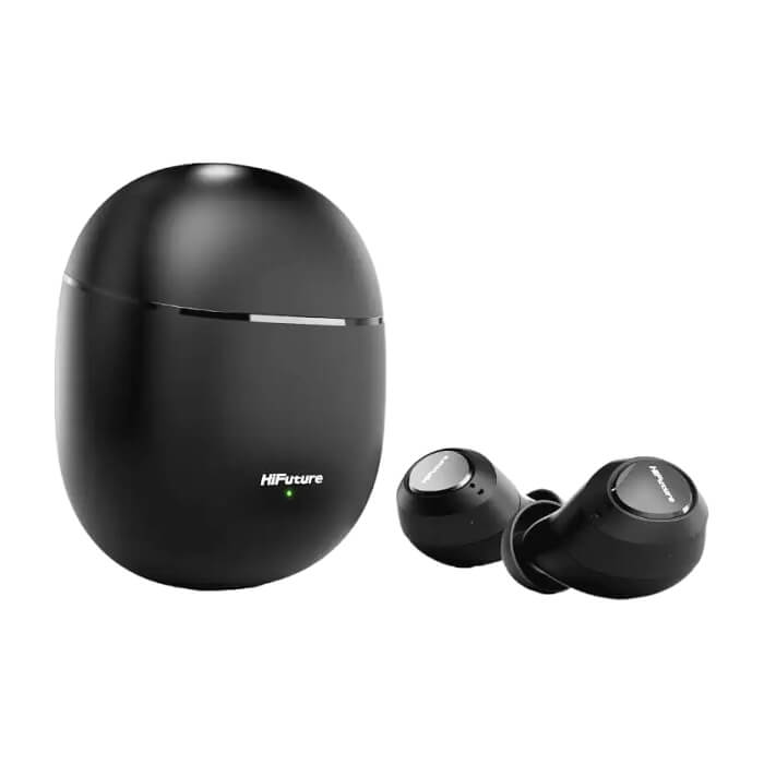 HiFuture OlymBuds3 Black, Comfort Fit TWS Earbuds, Powerful Bass, 25Hours Playtime, Wireless 5.3, 6MM Driver, Comfort Fit, Super Light Weight ID 94714 (тъмнейл - 3)