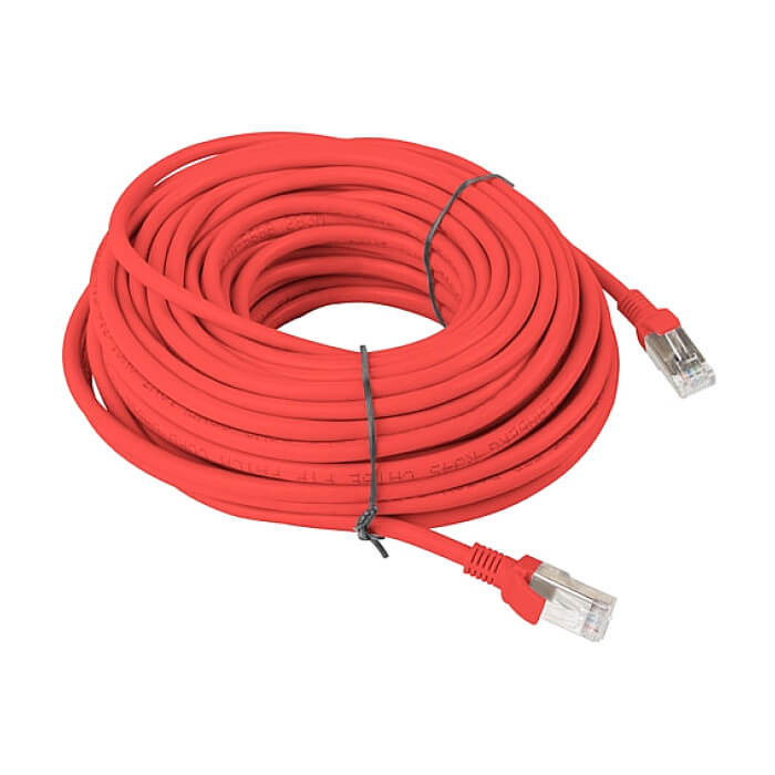 Кабел - Lanberg patch cord CAT.6 20m, red ID 72146 (тъмнейл - 2)