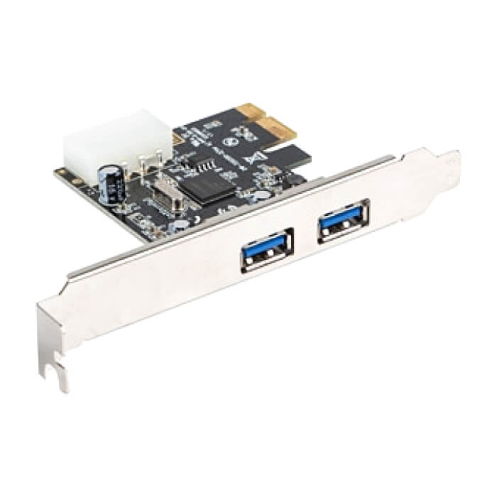 Lanberg extension card PCI-express -> 2 x USB 3.1 gen 1 + low profile bracket (тъмнейл - 2)