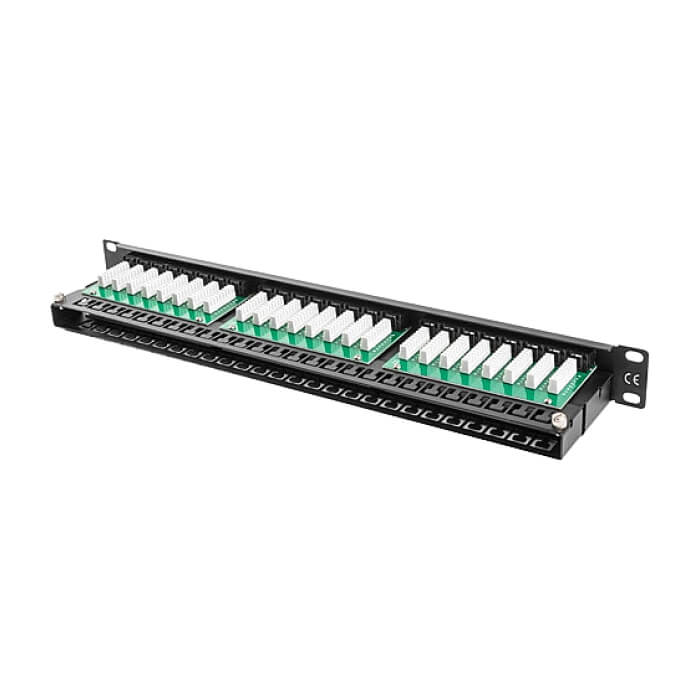 Lanberg patch panel 48 port 1U CAT.5E, black ID 62849 (тъмнейл - 5)