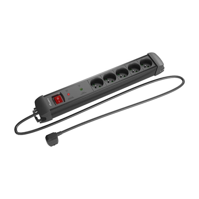 Lanberg Surge Protector SP1 5M 5 x French Outlets Black (тъмнейл - 2)