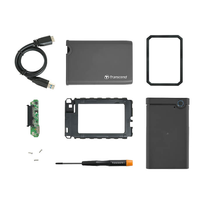 Transcend 0GB StoreJet 2.5" conversion kit, Rubber housing ID 73642 (тъмнейл - 3)