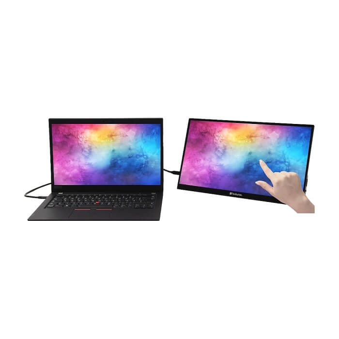 Verbatim PMT-15 Portable Touchscreen Monitor 15.6" Full HD 1080p Metal Housing ID 64824 (тъмнейл - 4)