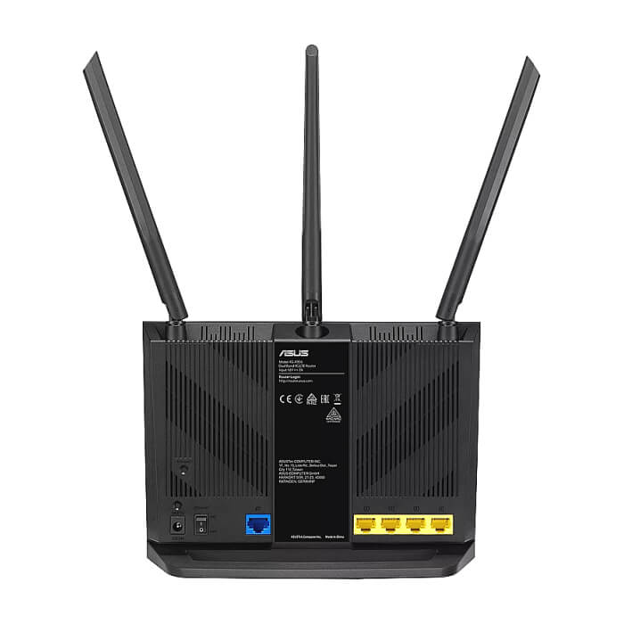 Asus 4G Router,4G-AX56, AX1800, 4G+ Cat.6, LTE: Downlink 300 Mbps / Uplink 50 Mbps, 128MB/512MB Flash/RAM, Captive portal, Aiprotection Classic, Traditional QoS, VPN server/client, IPTV, Beamforming,Black