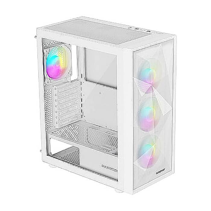 Genesis PC Case DIAXID 605 RGB Mini Tower Window, White ID 76820 (тъмнейл - 5)