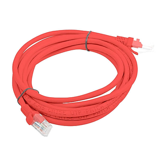 Кабел - Lanberg patch cord CAT.5E 3m, red ID 72259 (тъмнейл - 2)