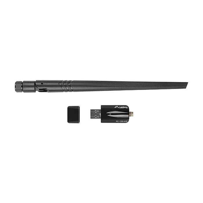 Lanberg Wireless Network Card USB adapter NC-1200-WIE AC1200 Dual Band (тъмнейл - 2)