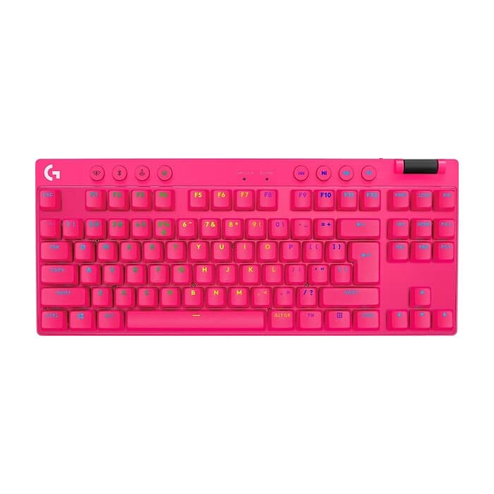 Logitech G PRO X TKL LIGHTSPEED Gaming Keyboard - MAGENTA - US INT'L - 2.4GHZ/BT - N/A - EMEA28-935 - TACTILE на супер цена