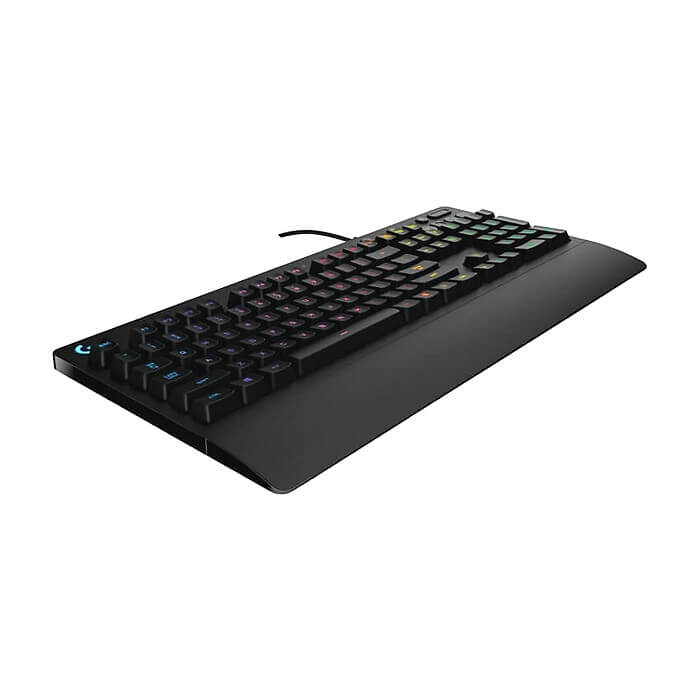Logitech G213 Prodigy Gaming Keyboard, Lightsync, Spill Resistant, Palm Rest, Media Controls, Black (тъмнейл - 2)