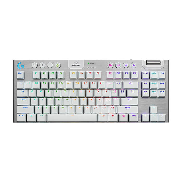 Logitech G915 X LIGHTSPEED TKL Low-Profile Wireless Gaming Keyboard - WHITE - US INT`L - EMEA28i-935 на супер цена от GT Computers Logitech G915 X LIGHTSPEED TKL Low-Profile Wireless Gaming Keyboard - WHITE - US INT`L - EMEA28i-935 на супер цена