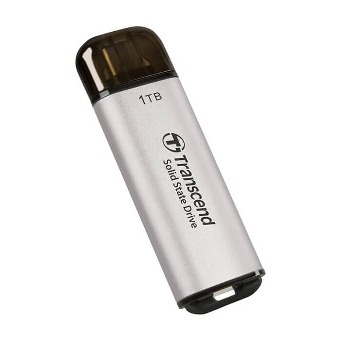 Transcend 1TB, USB External SSD, ESD300S, USB 10Gbps, Type C, Silver ID 73312 (тъмнейл - 2)