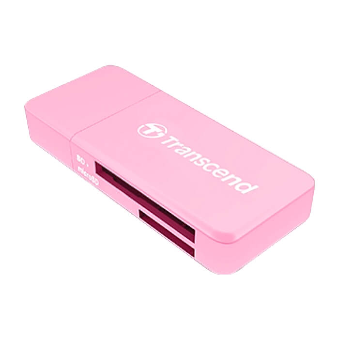 Transcend SD/microSD Card Reader, USB 3.0/3.1 Gen 1, Pink ID 63318 на супер цена
