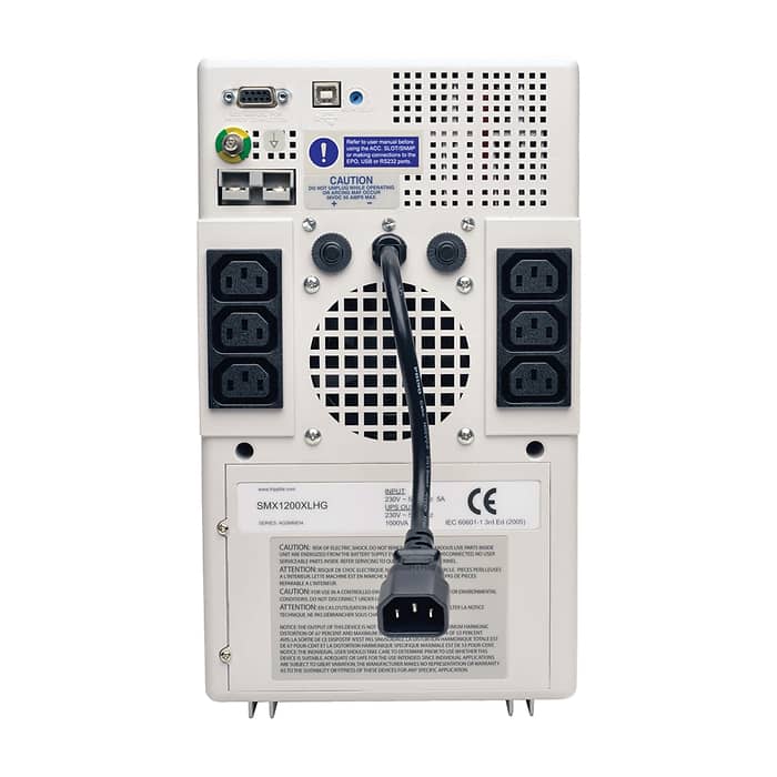 Tripp Lite by Eaton UPS SmartPro 230V 1kVA 750W Medical-Grade Line-Interactive Tower UPS with 6 Outlets, Full Isolation, Expandable Runtime (тъмнейл - 2)
