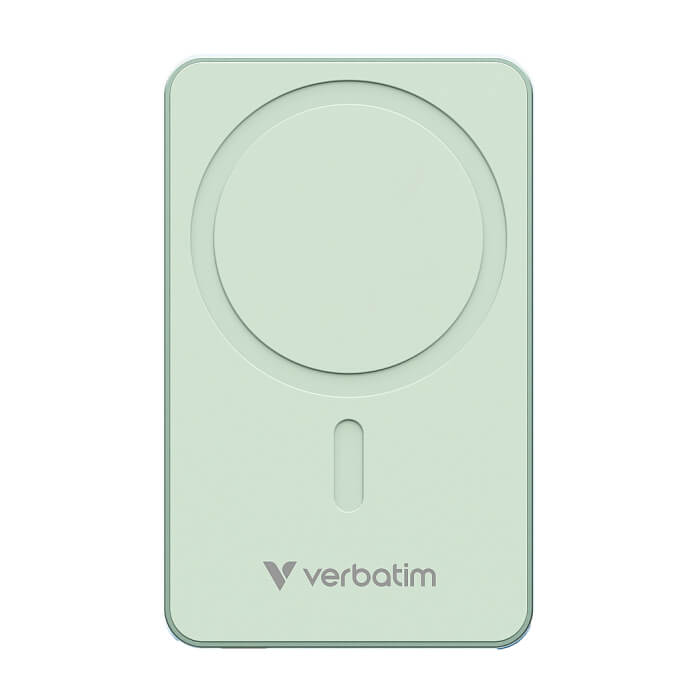 Verbatim Charge 'n' Go Essentials Power Bank Magnetic Wireless 5000mAh Green ID 85395 на супер цена от GT Computers Verbatim Charge 'n' Go Essentials Power Bank Magnetic Wireless 5000mAh Green ID 85395 на супер цена