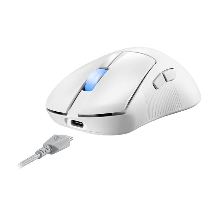 Asus ROG Keris II Ace Wireless Gaming Mouse, 54g Lightweight, AimPoint Pro 42K Optical Sensor, Optical Micro Switches, SpeedNova Wireless, ROG Polling Rate Booster, Esports & F (тъмнейл - 5)