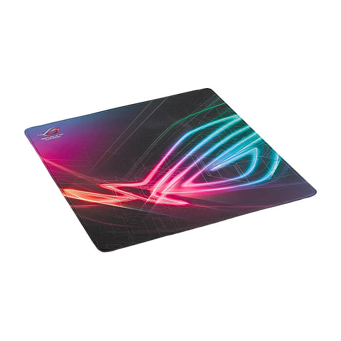 Asus ROG Strix Edge large, vertical gaming mouse pad with gaming-optimized surface, full-color anti-fray stitched edges and a non-slip rubber base (тъмнейл - 3)