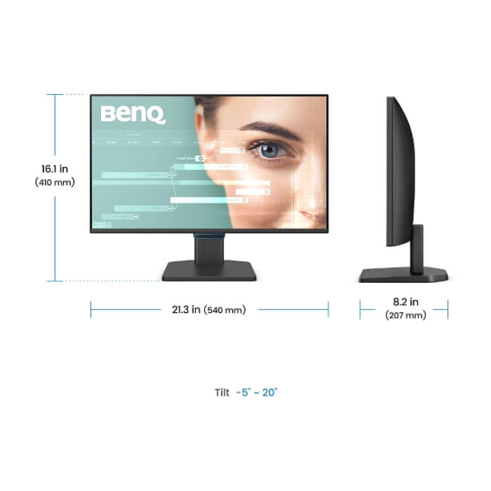 BenQ GW2490C 23.8W WORK &  ENTERTAINMENT DISPLAY GW2490C BLACK ID 95339 (тъмнейл - 4)