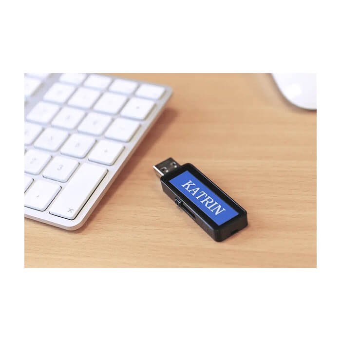 Brother TZe-535 Tape, White on Blue, Laminated, 12mm, 8m ID 70728 (тъмнейл - 2)