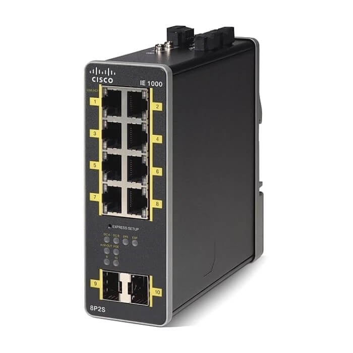 Cisco IE1000 with 8 FE Copper PoE+ ports and 2 GE SFP uplinks на супер цена от GT Computers Cisco IE1000 with 8 FE Copper PoE+ ports and 2 GE SFP uplinks на супер цена
