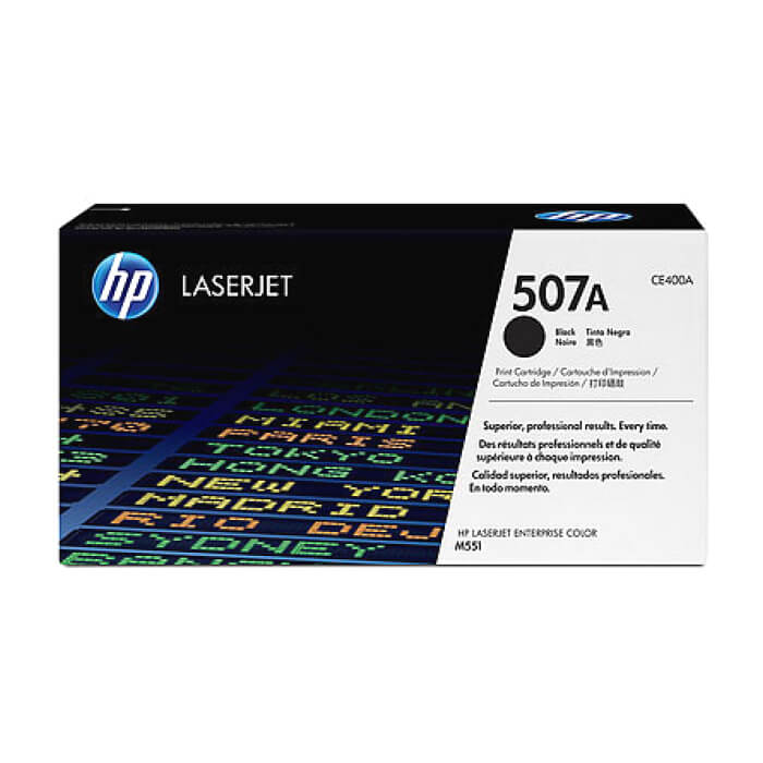 HP 507A Black LaserJet Toner Cartridge ID 68826