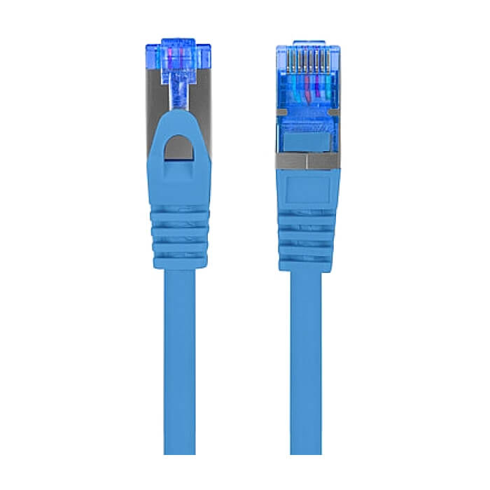 Кабел - Lanberg patch cord CAT.6A FTP LSZH CCA 15m Fluke Passed, blue ID 72319 на супер цена