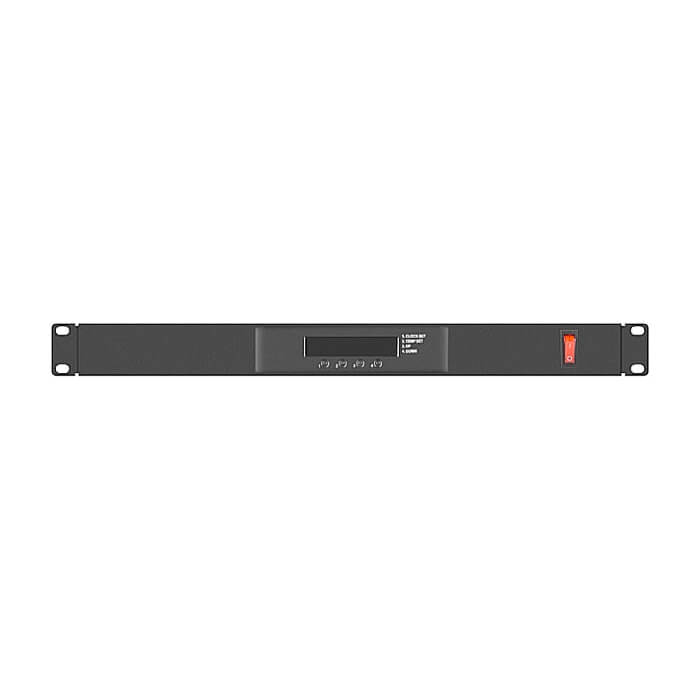 Lanberg 19" fan unit / ventilation panel with lcd 2 fans + thermostat, 230V, black ID 62872 на супер цена