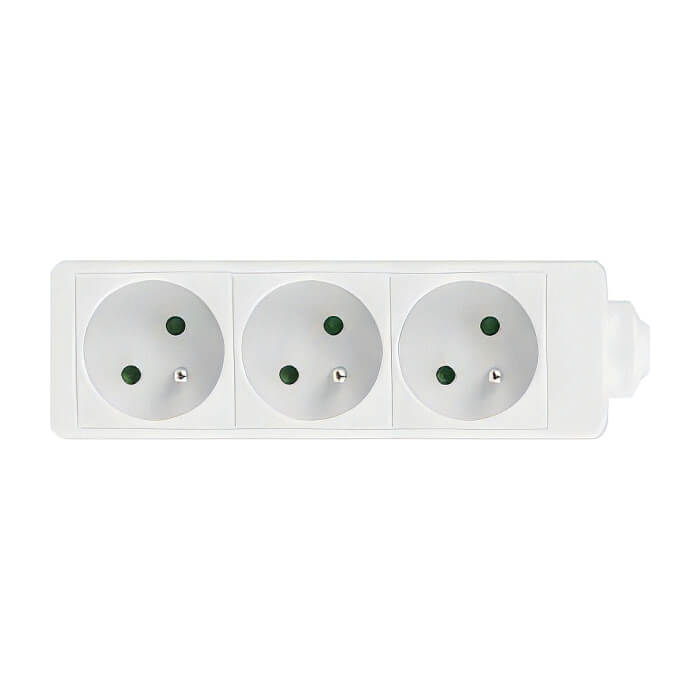Lanberg power strip 3m, 3 sockets, french quality-grade copper cable, white на супер цена