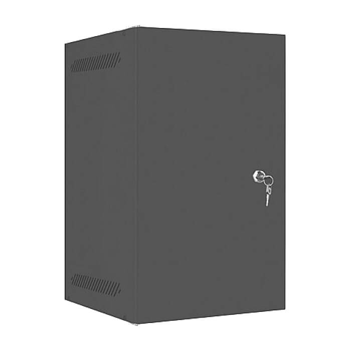 Lanberg rack cabinet 10" wall-mount 9U / 280x310 self-assembly flat pack with metal door, black ID 71857 (тъмнейл - 2)