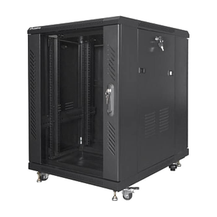 Lanberg rack cabinet 19" free-standing 15U/600x800 (flat pack) black ID 87201 (тъмнейл - 4)