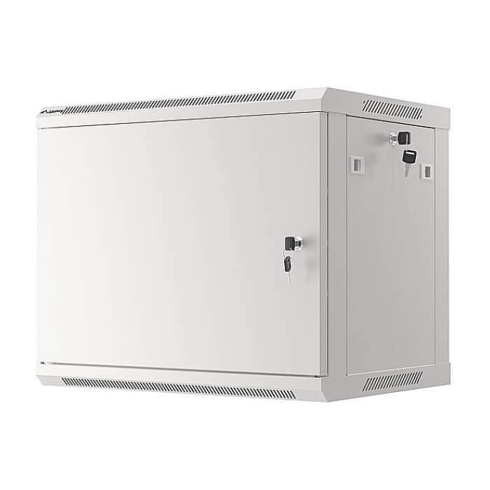 Lanberg rack cabinet 19" wall-mount 9U/600x450 for self-assembly with metal door grey (flat pack) ID 87595 (тъмнейл - 2)