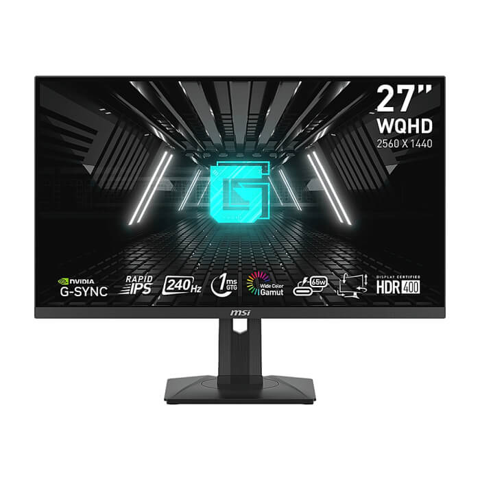 MSI G274QPX, 27", 240Hz, 1ms, Rapid IPS, 2560x1440, G-Sync Compatible, Gaming OSD, Mystic Light, 98% DCI-P3, AG, USB hub, 400 nits, 1000:1, DCR 100M:1, DP(1.4a), 2xHDMI(2.0b), 1xTypeC DP alt. w/PD (65W), Heigh Adj., VESA, 9S6-3CC29H-040 ID 81493 на супер цена от GT Computers MSI G274QPX, 27", 240Hz, 1ms, Rapid IPS, 2560x1440, G-Sync Compatible, Gaming OSD, Mystic Light, 98% DCI-P3, AG, USB hub, 400 nits, 1000:1, DCR 100M:1, DP(1.4a), 2xHDMI(2.0b), 1xTypeC DP alt. w/PD (65W), Heigh Adj., VESA, 9S6-3CC29H-040 ID 81493 на супер цена