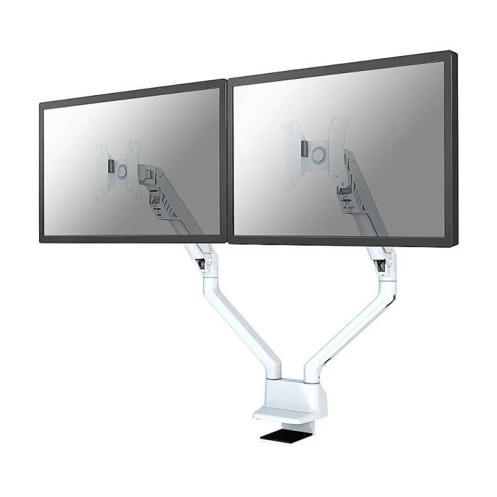 Neomounts by NewStar Flat Screen Desk Mount (clamp/grommet) for 2 Monitor Screens ID 66803 (тъмнейл - 2)