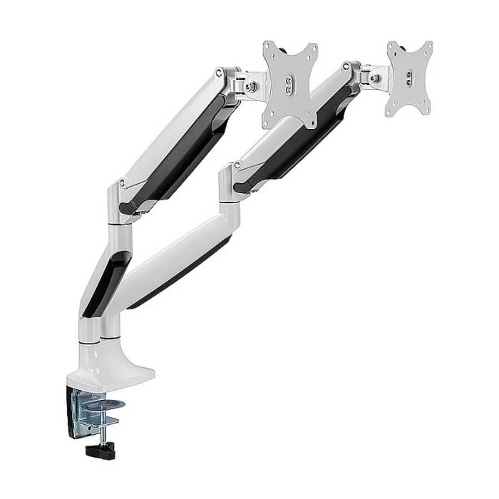 Neomounts Flat Screen Desk mount (10-32") desk clamp/grommet 2X ID 84235 (тъмнейл - 4)