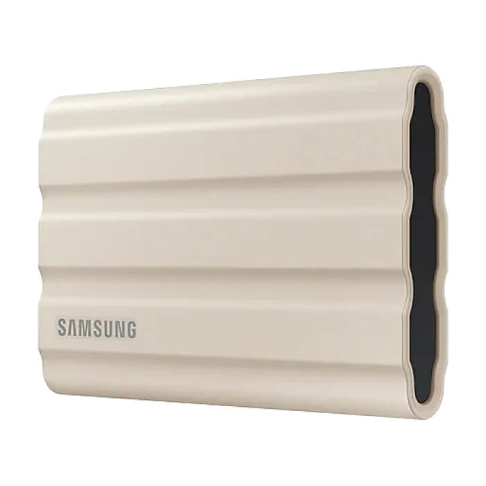 Samsung Portable NVME SSD T7 Shield 2TB , USB 3.2 Gen2, Rugged, IP65, Read 1050 MB/s Write 1000 MB/s, Beige ID 97574 (тъмнейл - 3)