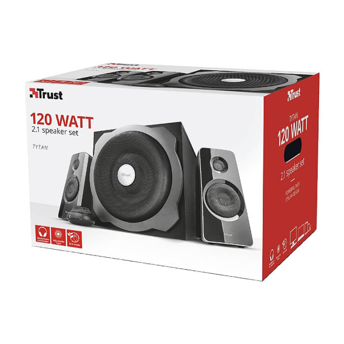 TRUST Tytan 2.1 Subwoofer Speaker Set - black (тъмнейл - 5)