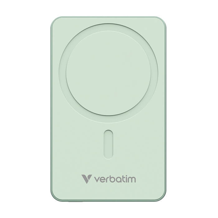 Verbatim Charge 'n' Go Essentials Power Bank Magnetic Wireless 10000mAh Green ID 85393 на супер цена