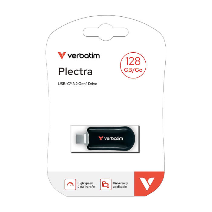 Verbatim Plectra USB-C Flash Drive Black 128GB ID 84848 (тъмнейл - 4)
