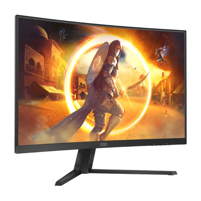 AOC CQ32G4VE, 31.5" Curved 1500R, Fast VA WLED, 2560x1440@180 Hz, 1ms GtG, 0.5ms MPRT, 300 cd/m2, 3500:1, 80M:1 DCR, Adaptive Sync, Flicker Free, Low Blue Light, Tilt, 2xHDMI, DP ID 80825 (тъмнейл - 2)
