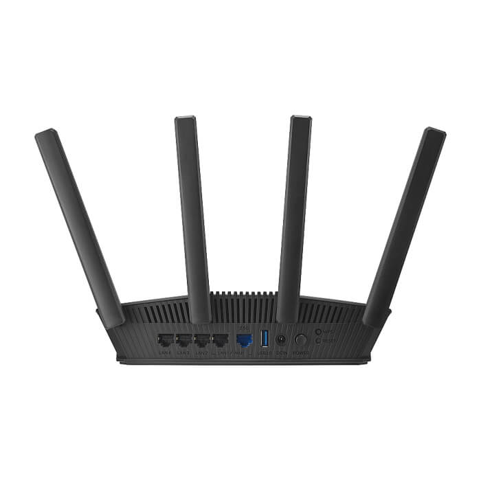 Asus Wireless Router, RT-BE58U, BE3600, Dual-Band, Quad-Core 2.0GHz CPU, 256MB/1GB Flash/RAM, 4K-QAM, 2.5G port, AiProtection Pro, NAT Passthrough, VPN, multiple SSIDs, IPTV, Beamforming, 4G LTE/5G Mobile Tethering, AiMesh, Black (тъмнейл - 4)