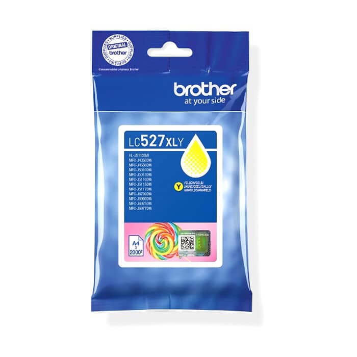 Brother LC527XLY Yellow Ink Cartridge for MFCJ5010DW/MFCJ5110DW - 2000 page yield ID 99452 на супер цена