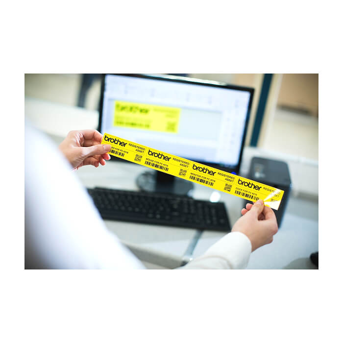 Brother TZe-661 Tape Black on Yellow, Laminated, 36mm, 8 m - Eco ID 70720 (тъмнейл - 2)