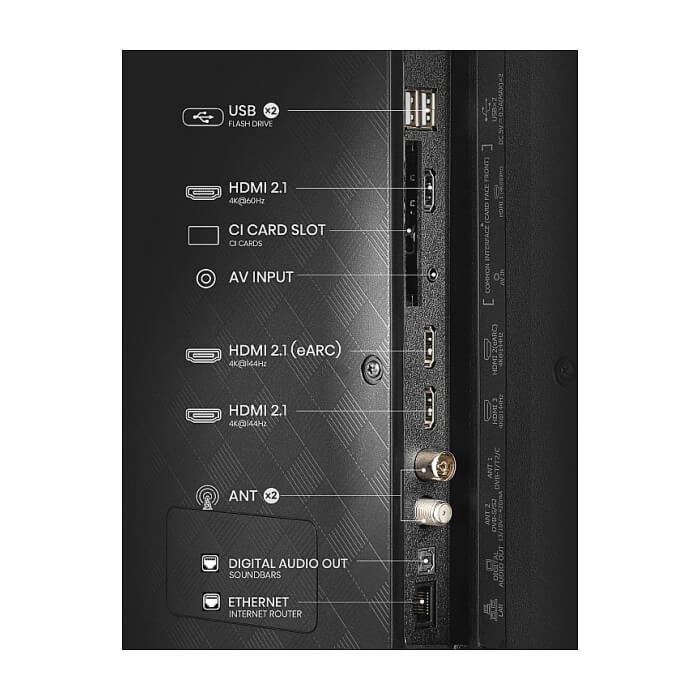 Hisense 55" E7Q Pro, 4K Ultra HD 3840x2160, QLED, Quantum Dot, 144Hz, HDR 10+ adaptive, HLG, Dolby Vision, DTS Virtual X, Smart TV, WiFi 5GHz, WiFi Direct, BT, Anyview Cast, 3 ID 92051 (тъмнейл - 4)