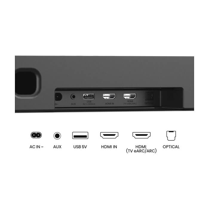 Hisense AX5140Q,Soundbar, 5.1.4 Ch., 600W, BT, Dolby Atmos, Black (тъмнейл - 3)